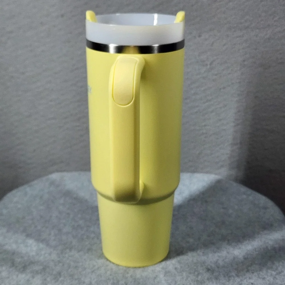 Stanley Adventure‎ Quencher 30oz Travel Tumbler Yellow Pomelo Handle Lid Cup - Picture 3 of 7